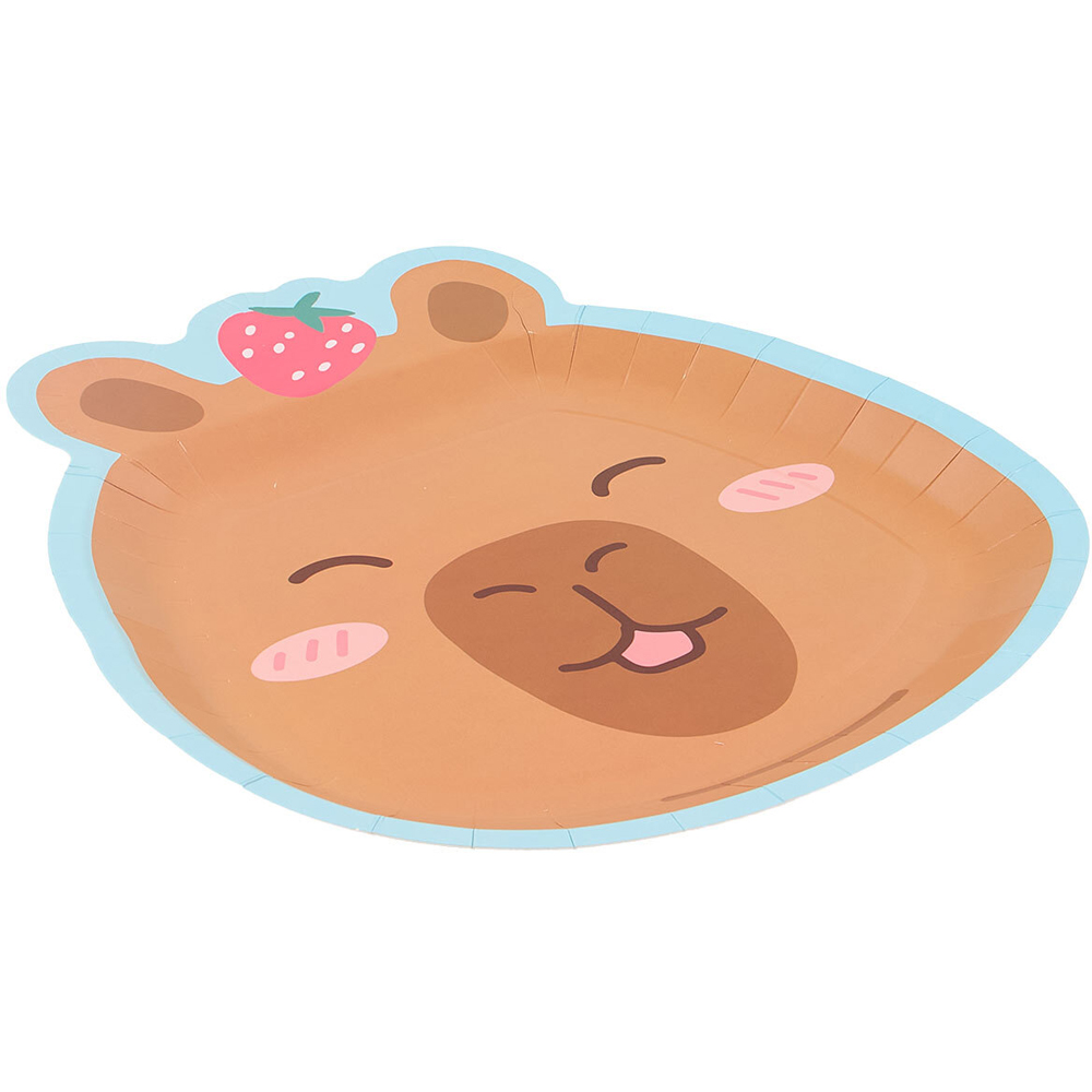 Pack of 4 Capybara Paper Platters Image 3