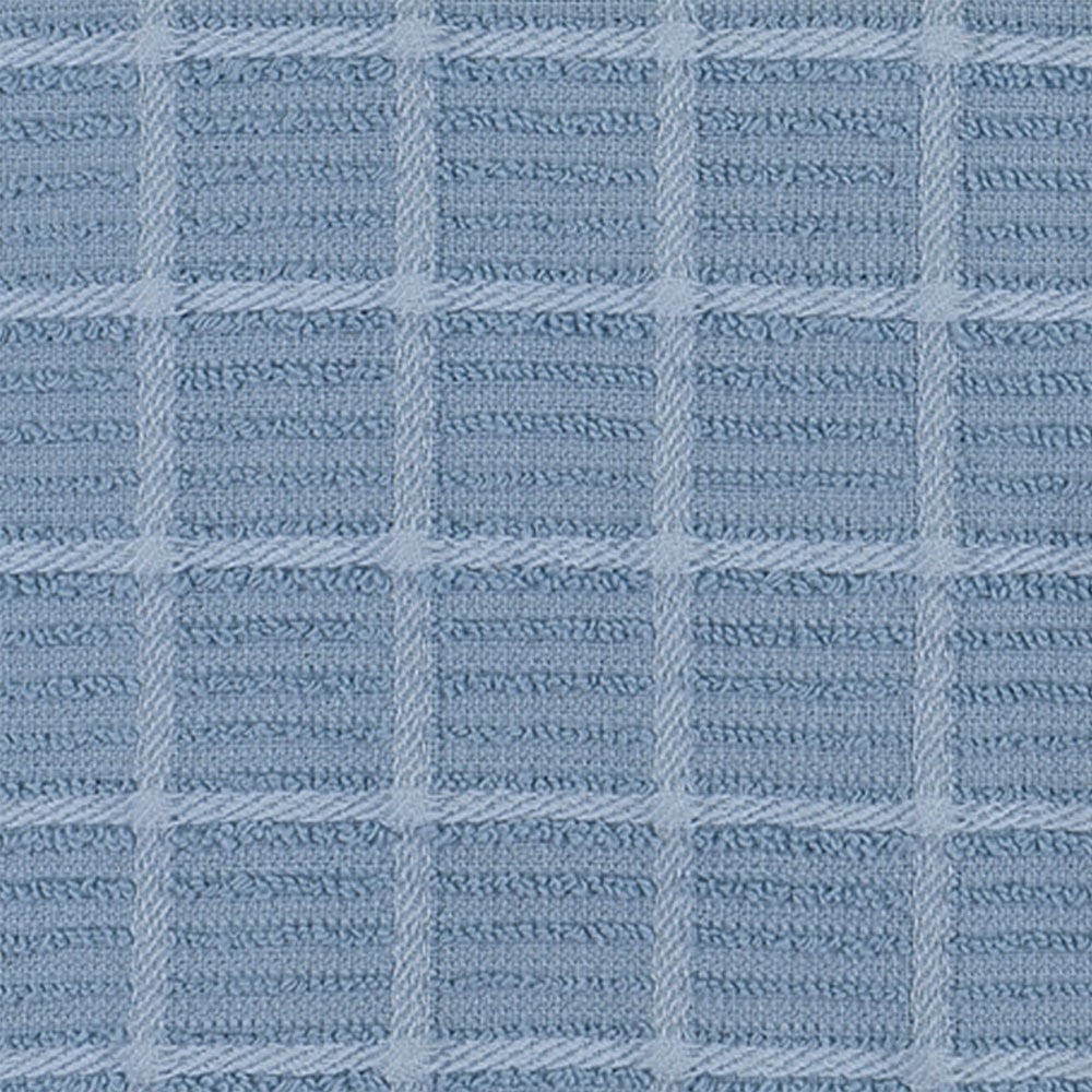 Kitchen Trends Blue Ripple Check Tea Towel 3 Pack Image 4