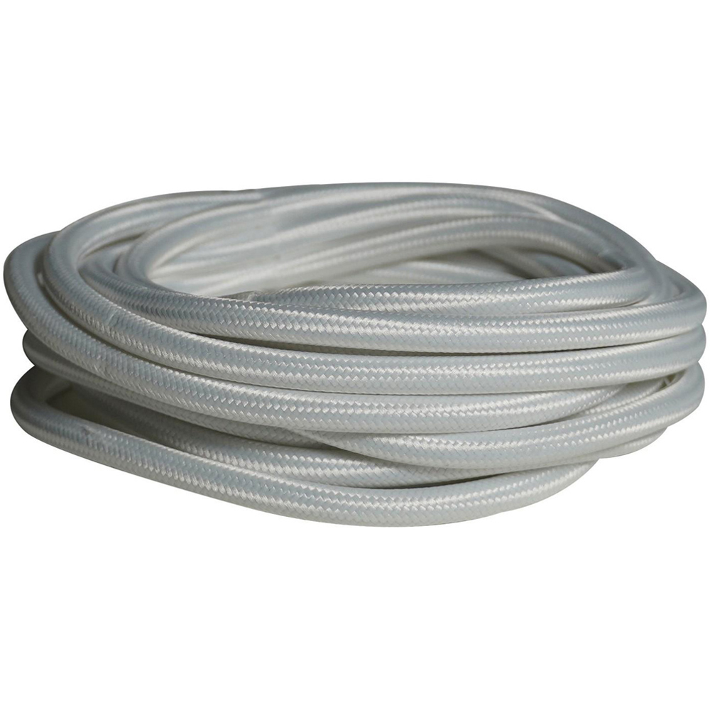 Nordlux White Braided Fabric Cable 4m Image 1