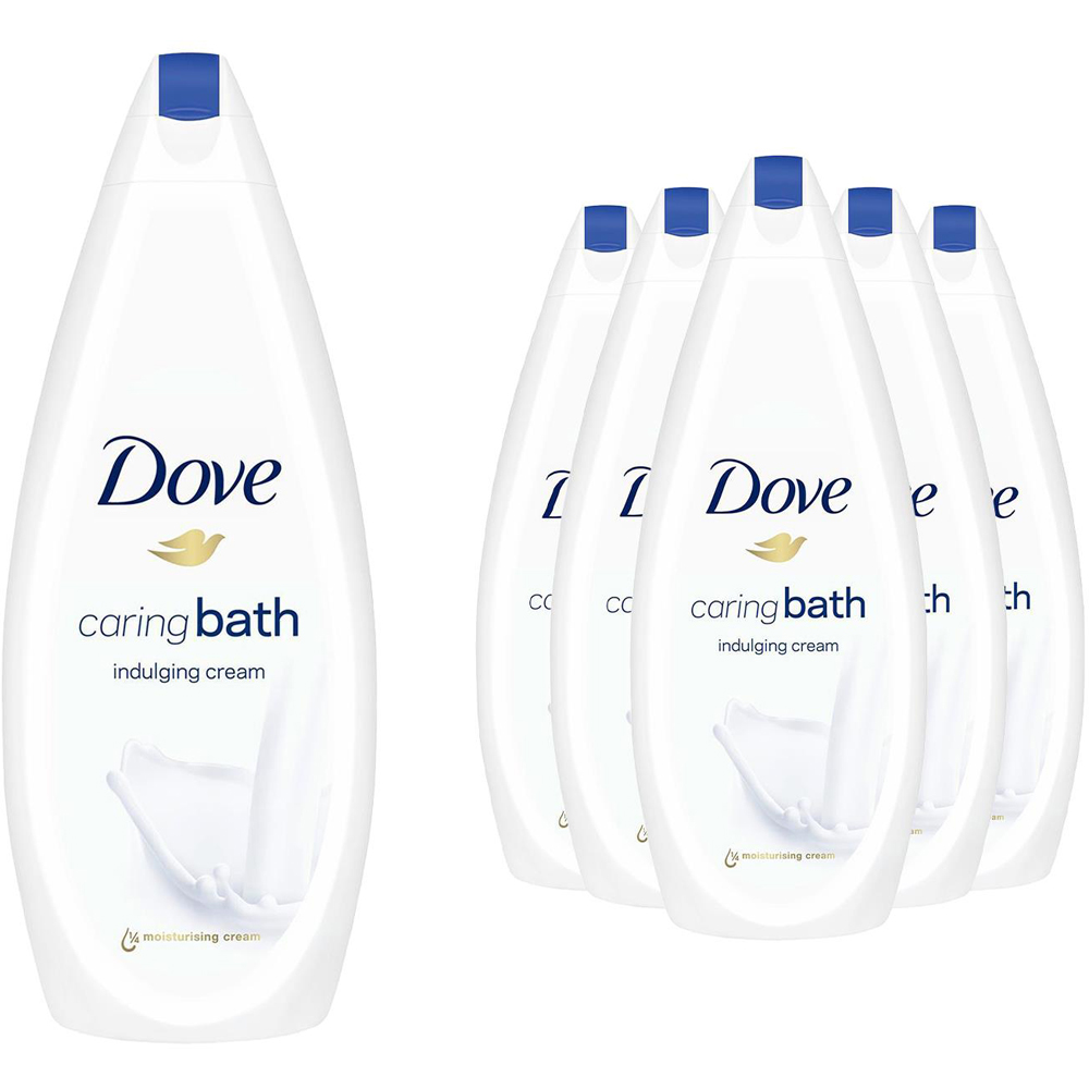 Dove Caring Bath Indulging Cream Bath Soak 720ml 12 Pack Image 1