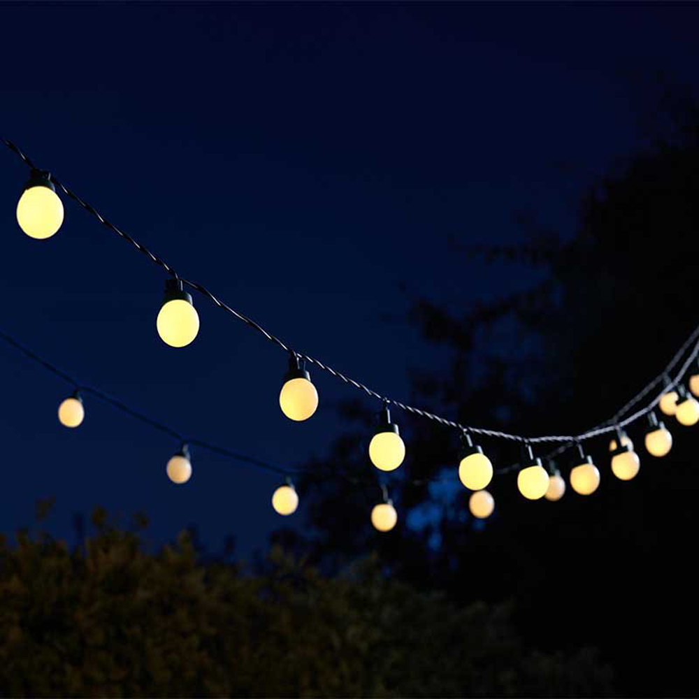 Garden Mile 30 Pack Multicolour and Warm White Party Solar LED String Light Image 2