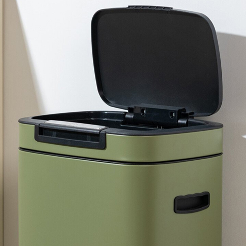 40L Push Bar Bin Olive Image 5