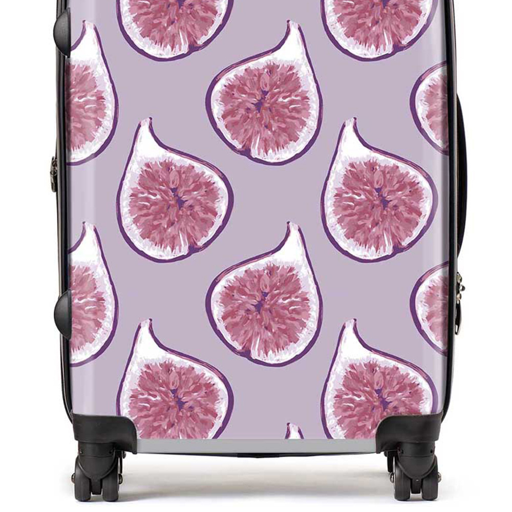 Warren Reed Designer Medium Modern Fig Pattern Suitcase Image 2