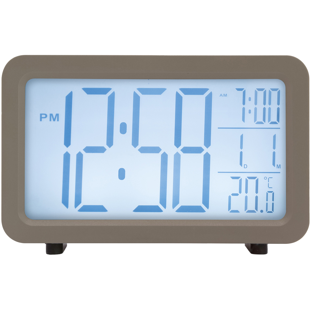 Acctim Harley Grey LCD Alarm Clock Image 1