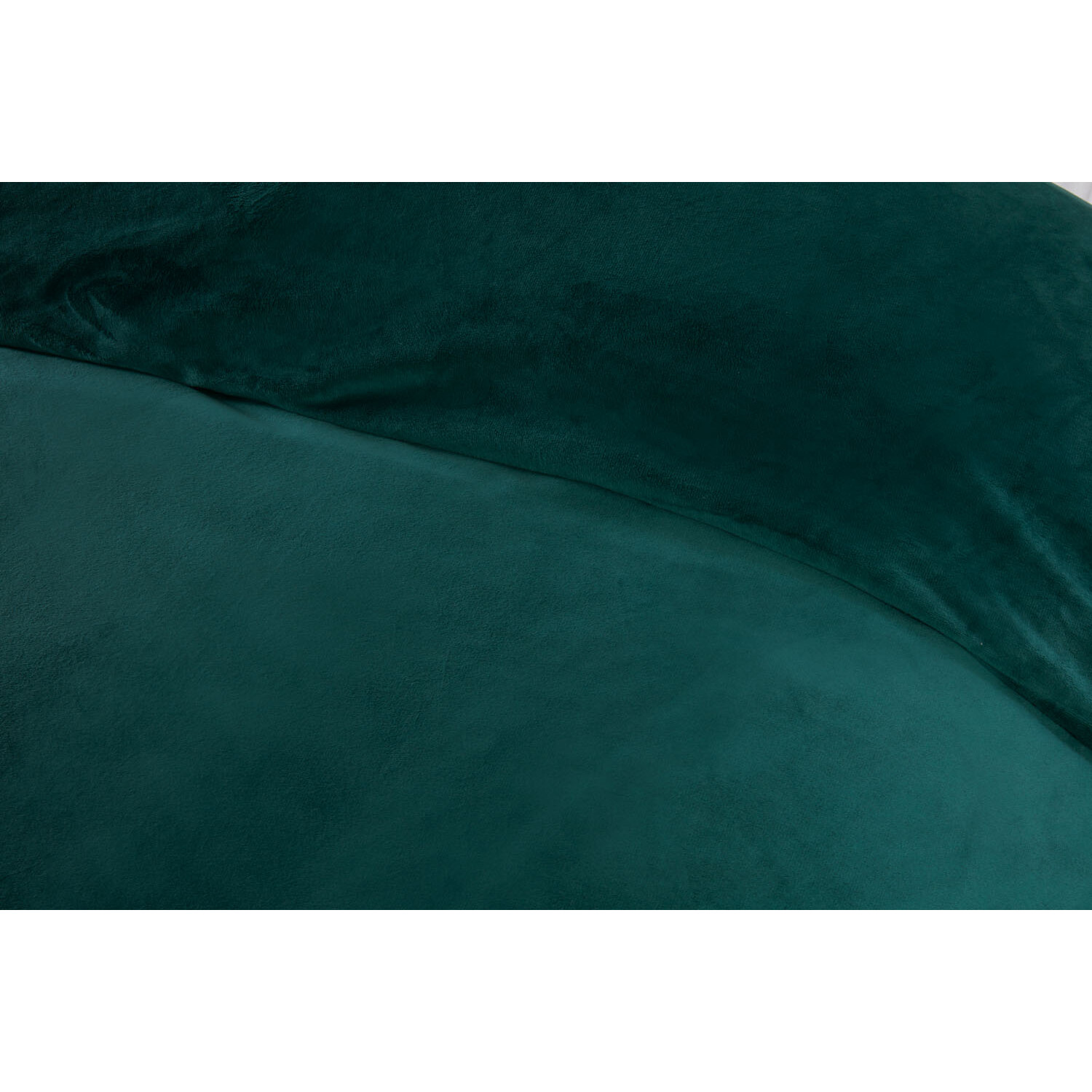 Helsinki King Size Teal Fleece Duvet Cover Set Image 4
