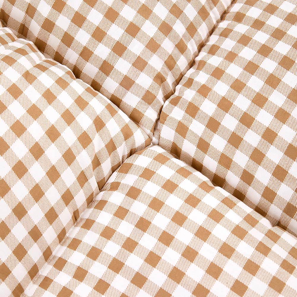 Living and Home Single Light Brown Quilted Mattress Topper Image 4