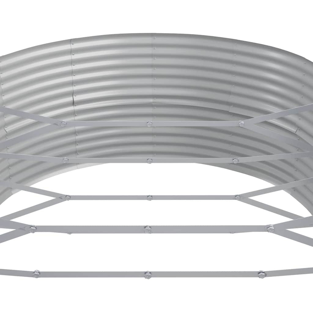 vidaXL Anthracite Steel Raised Garden Bed 36 x 544 x 100cm Image 4