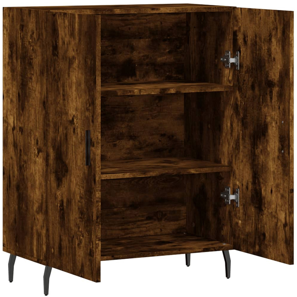 vidaXL 2 Door Smoked Oak Sideboard Image 6