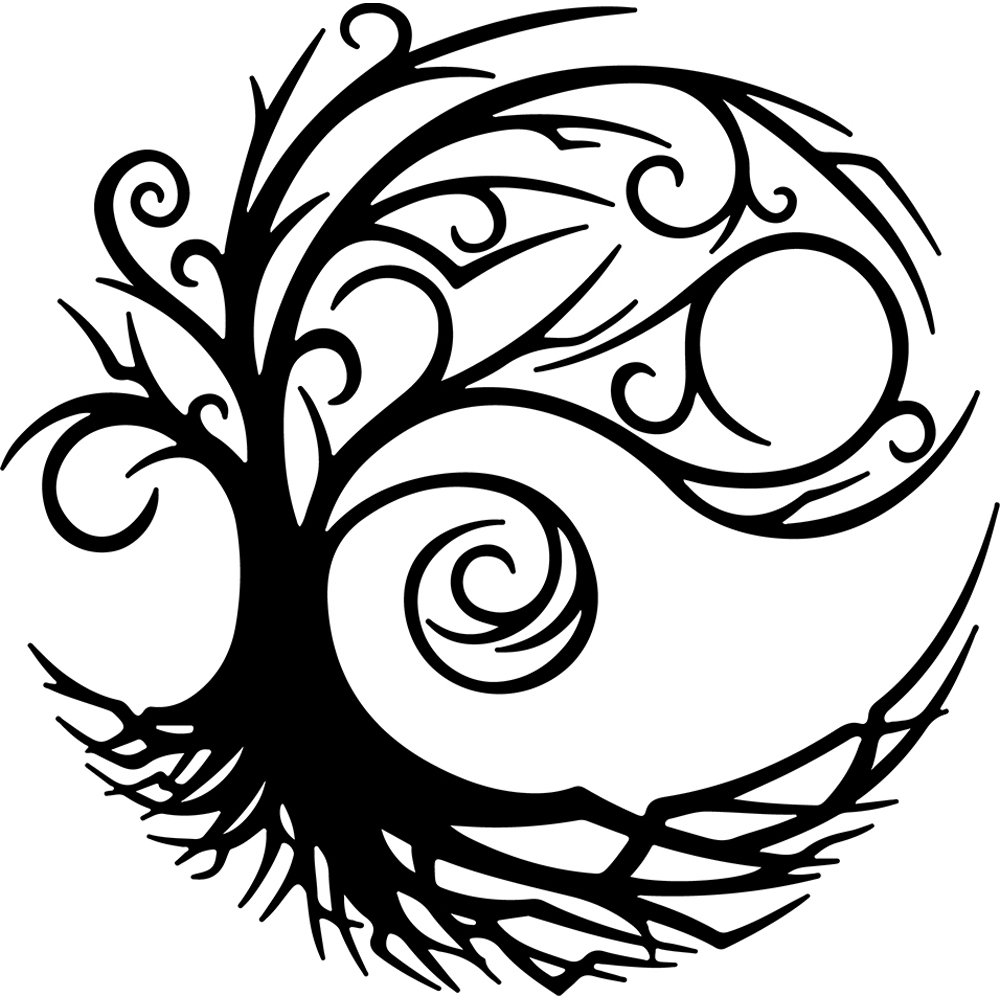 Decortie Tree of Life Silhouette Metal Wall Decor Image 1