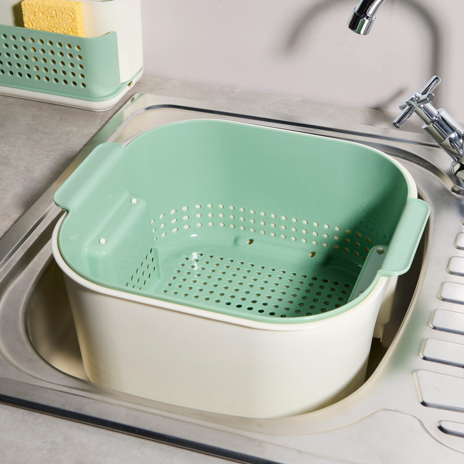 Kitchen Master Strainer Basin Cream Image 3