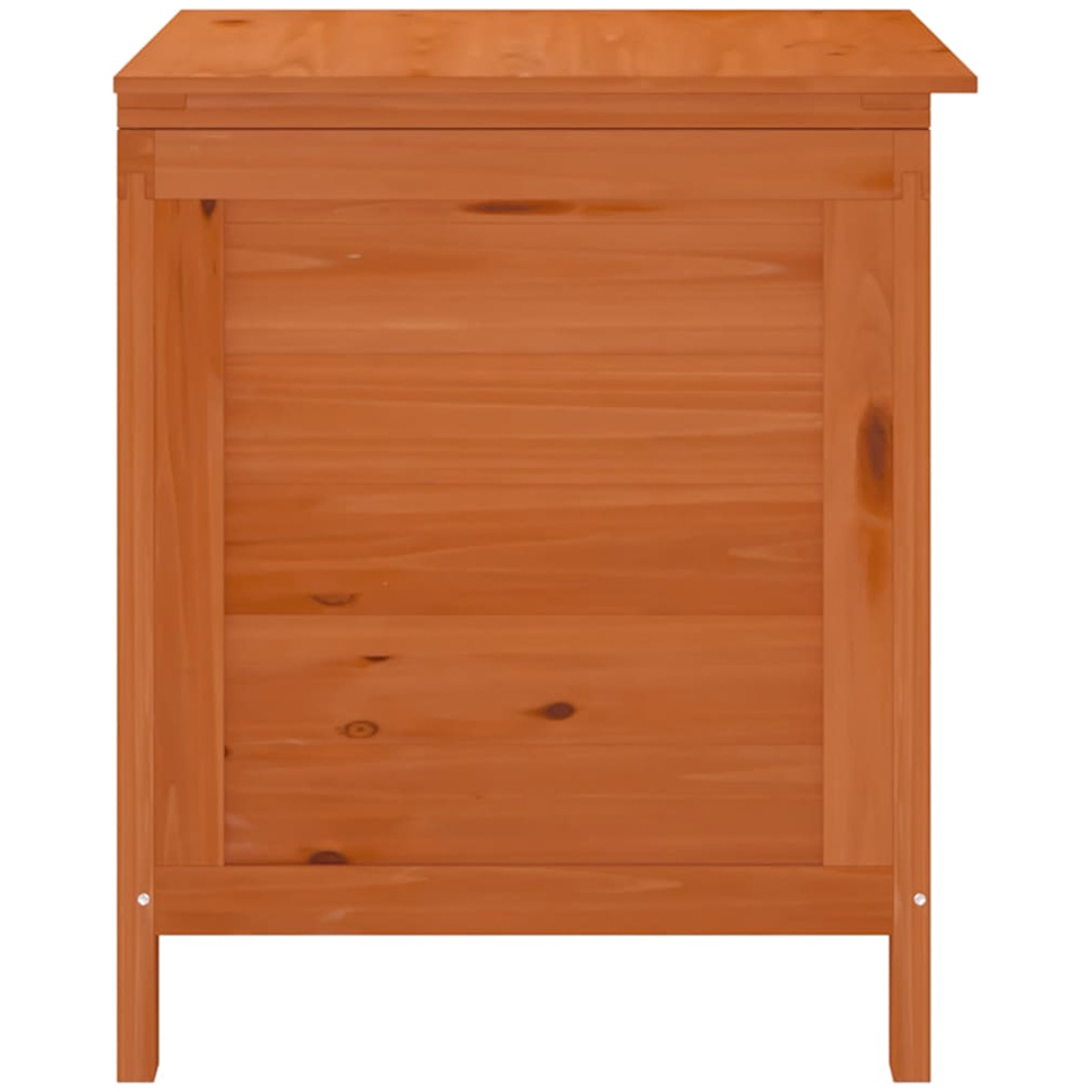 vidaXL 56.5 x 50 x 49cm Brown Fir Wood Garden Storage Box Image 4