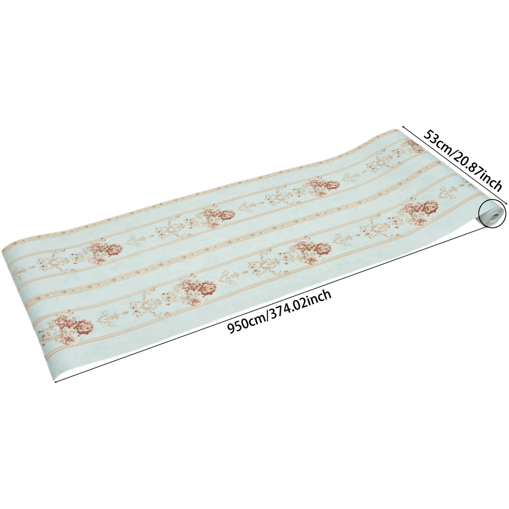Living and Home Light Green Flower Pattern Damask 3D Embossed Wallpaper Roll 950 x 53cm Image 8