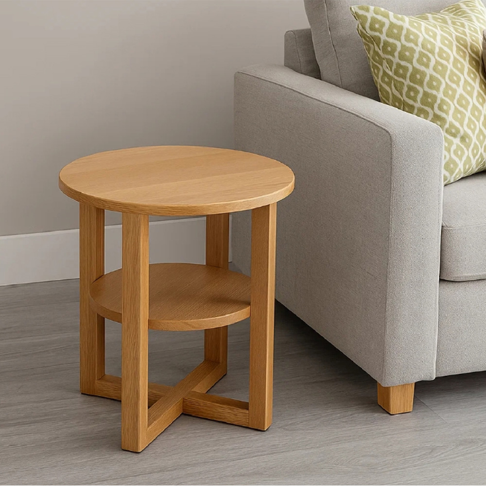Modcraft Single Shelf Round Side Table Image 7