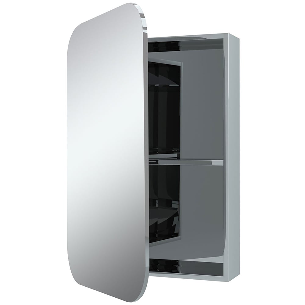 Atlanta Bathroom Mirror Cabinet - Silver Image 4