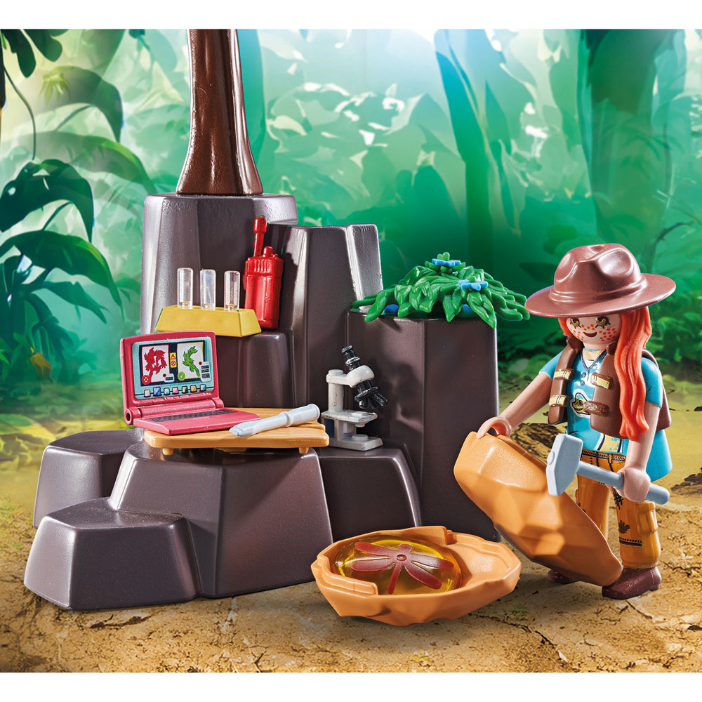 Playmobil Brachiosaurus with Hovercraft Playset Image 8