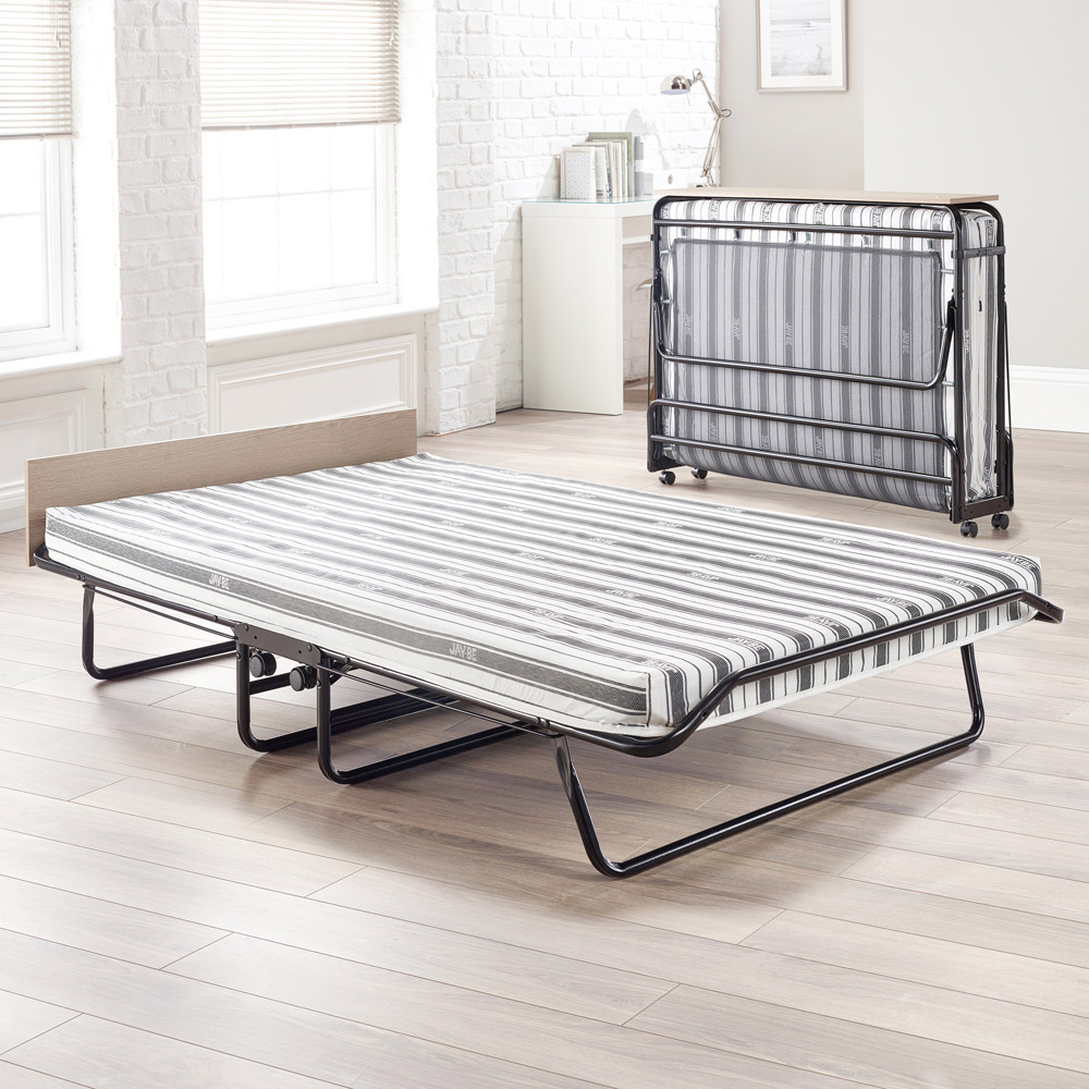 Jay-Be Supreme Small Double Automatic Folding Bed with Rebound e-Fibre Mattress Image 1