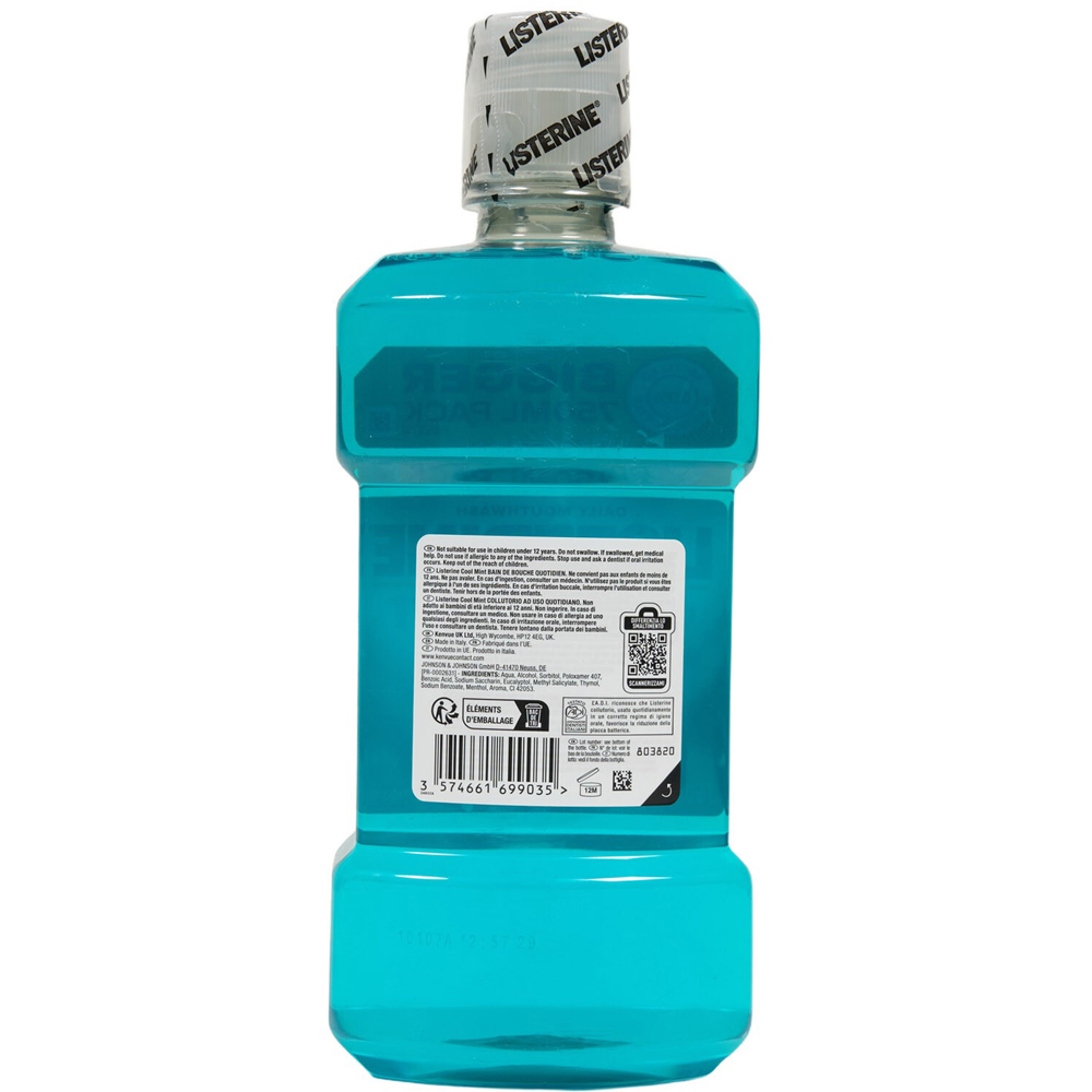Listerine 750ml Mouthwash Cool & Fresh Image 3