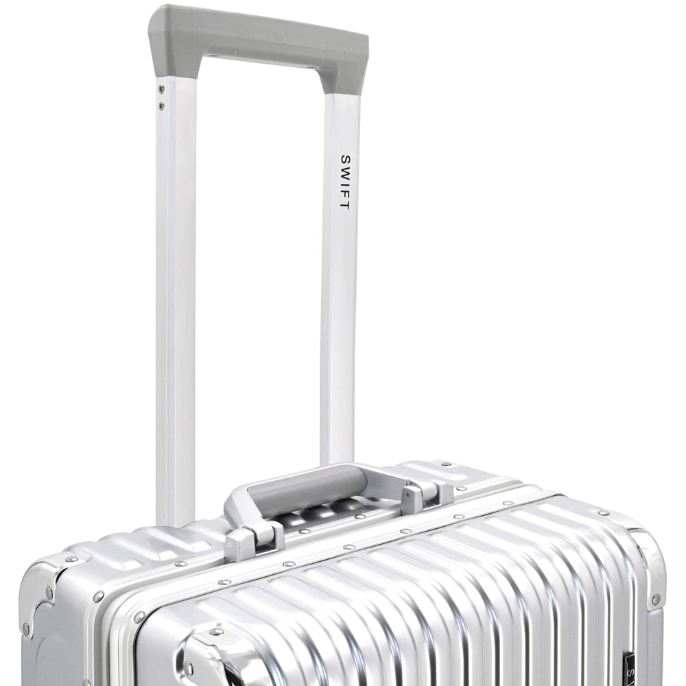 Swift Blaze Hard Shell Luggage Silver Medium Image 5