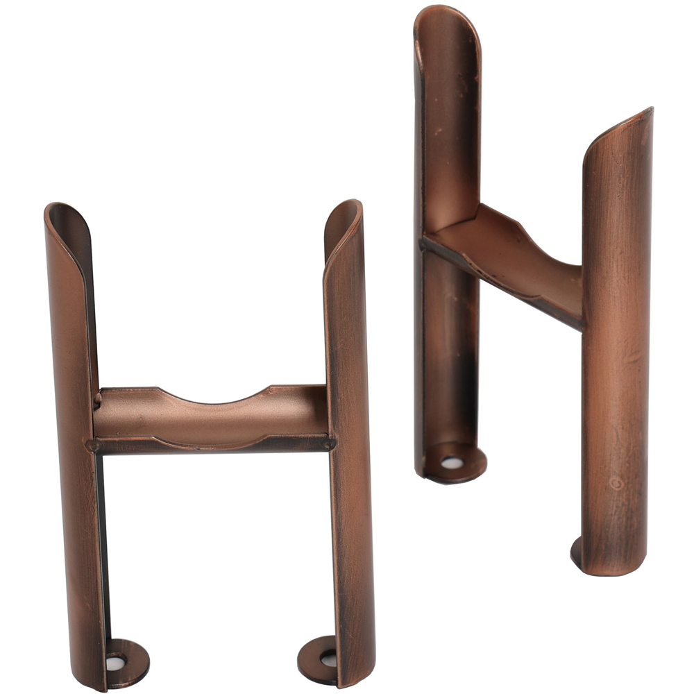Go Bathrooms Clarence 3 Column Antique Copper Radiator Feet Image 1