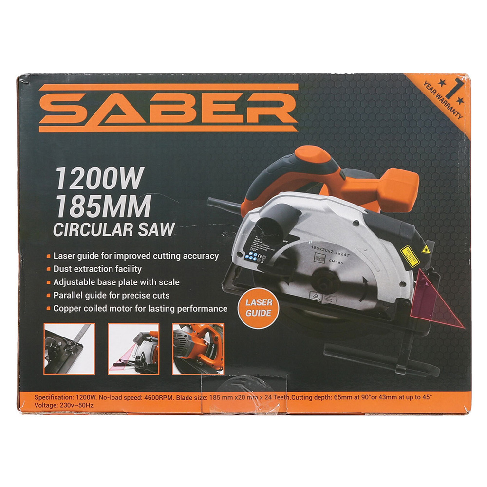 Saber Circular Saw 1200W Image 2