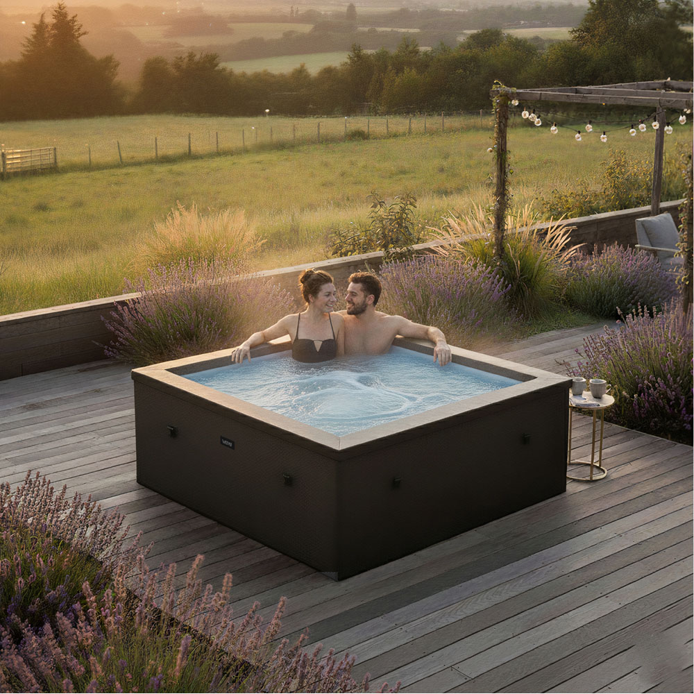 Wave Garda 4 Person Charcoal Black Eco Foam Hot Tub with EnergySave Bundle Image 3