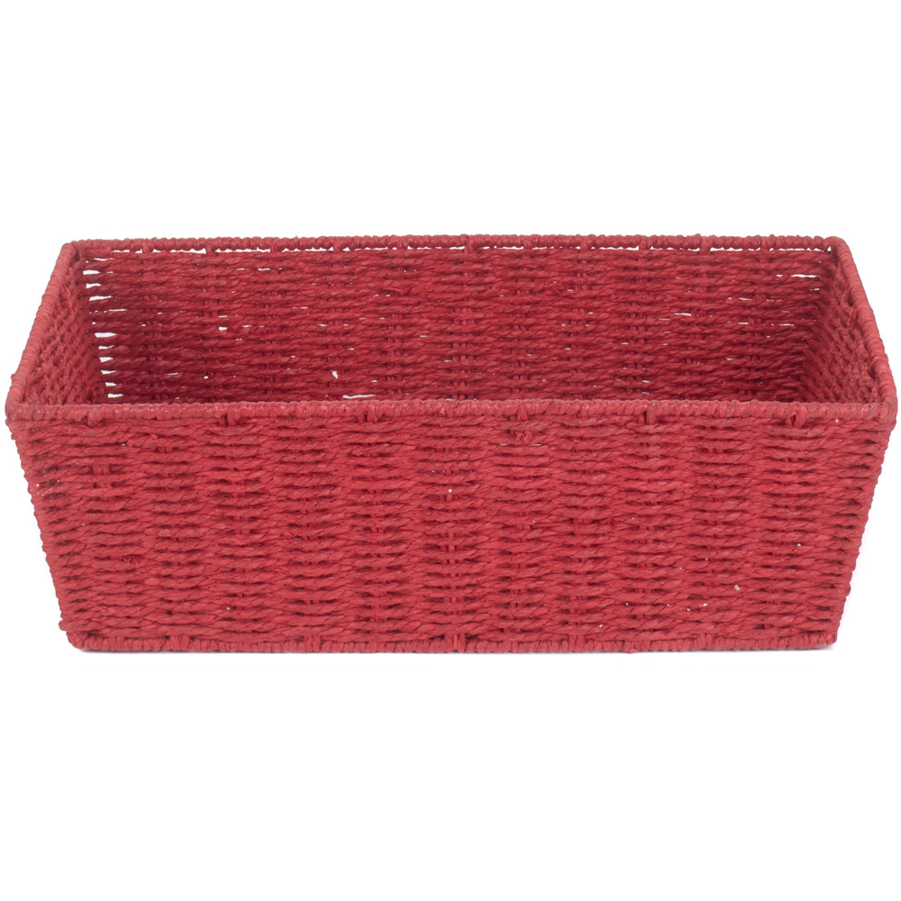 Red Hamper Extra Large Red Paper Rope Tray Image 2