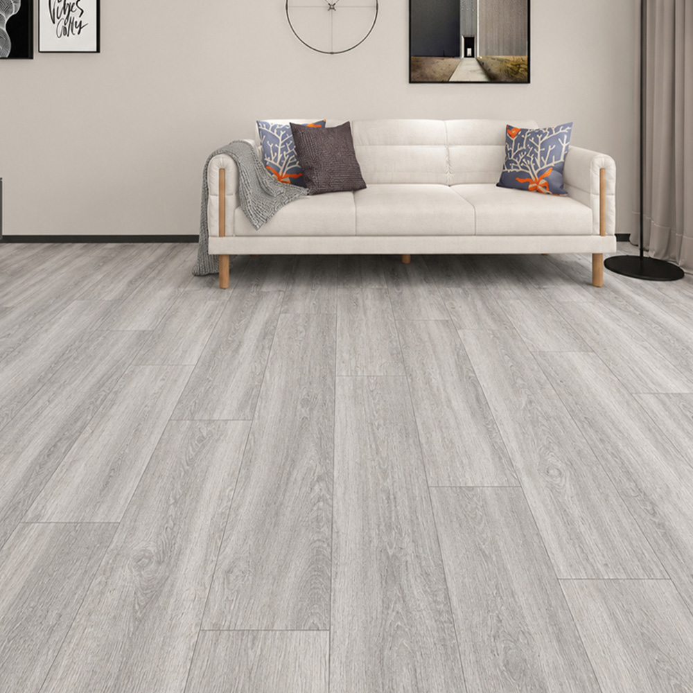 Britwall Grey Oak Wood-Embossed SPC Vinyl Flooring 1220 x 181mm 10 Pack Image 1