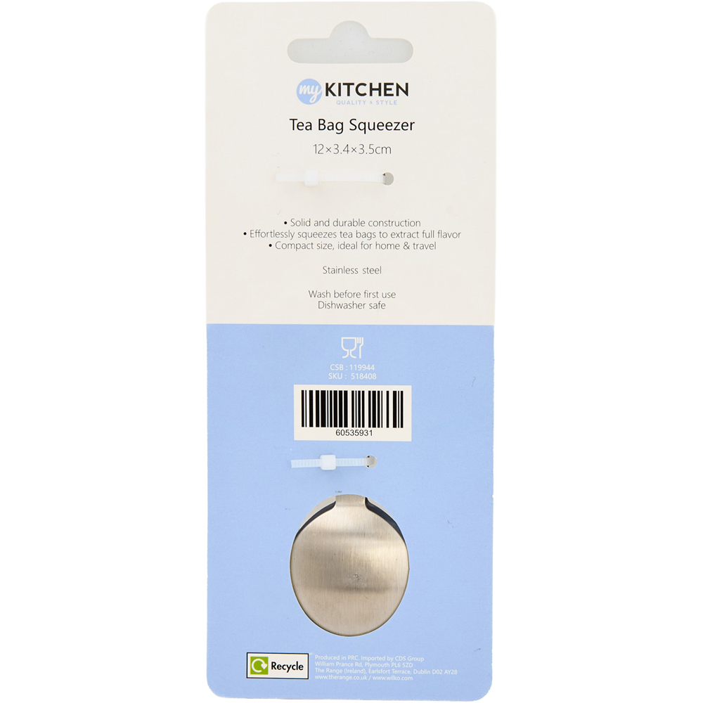 My Kitchen Tea Bag Squeezer Silver Image 5