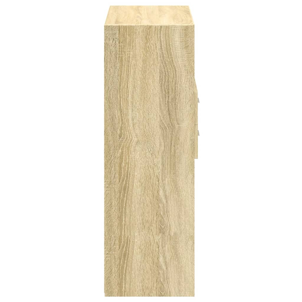 vidaXL 4 Drawer 6 Shelf Sonoma Oak Highboard Image 5