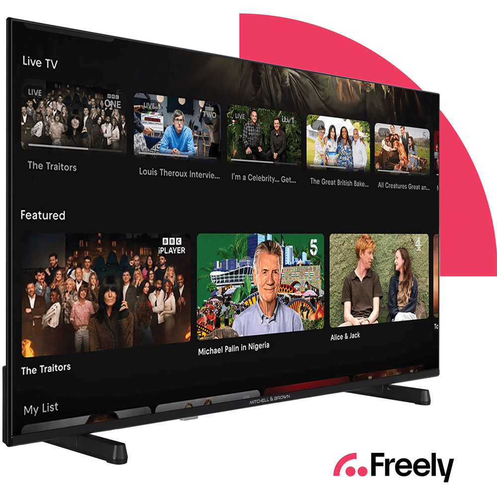 Mitchell & Brown 50 inch 4K Ultra HD LED Freely TiVo Smart TV Image 5