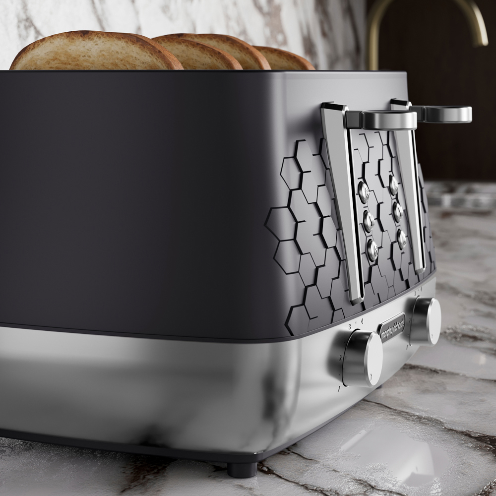 Morphy Richards 243020 Cassini Black 4 Slice Toaster Image 5