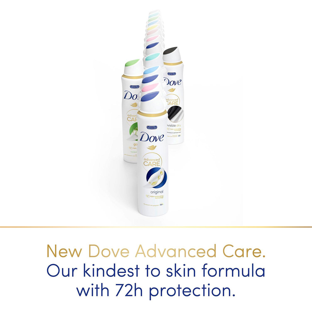 Dove Advanced Care Invisible Dry Anti-Perspirant Deodorant Spray 200ml 12 Pack Image 5