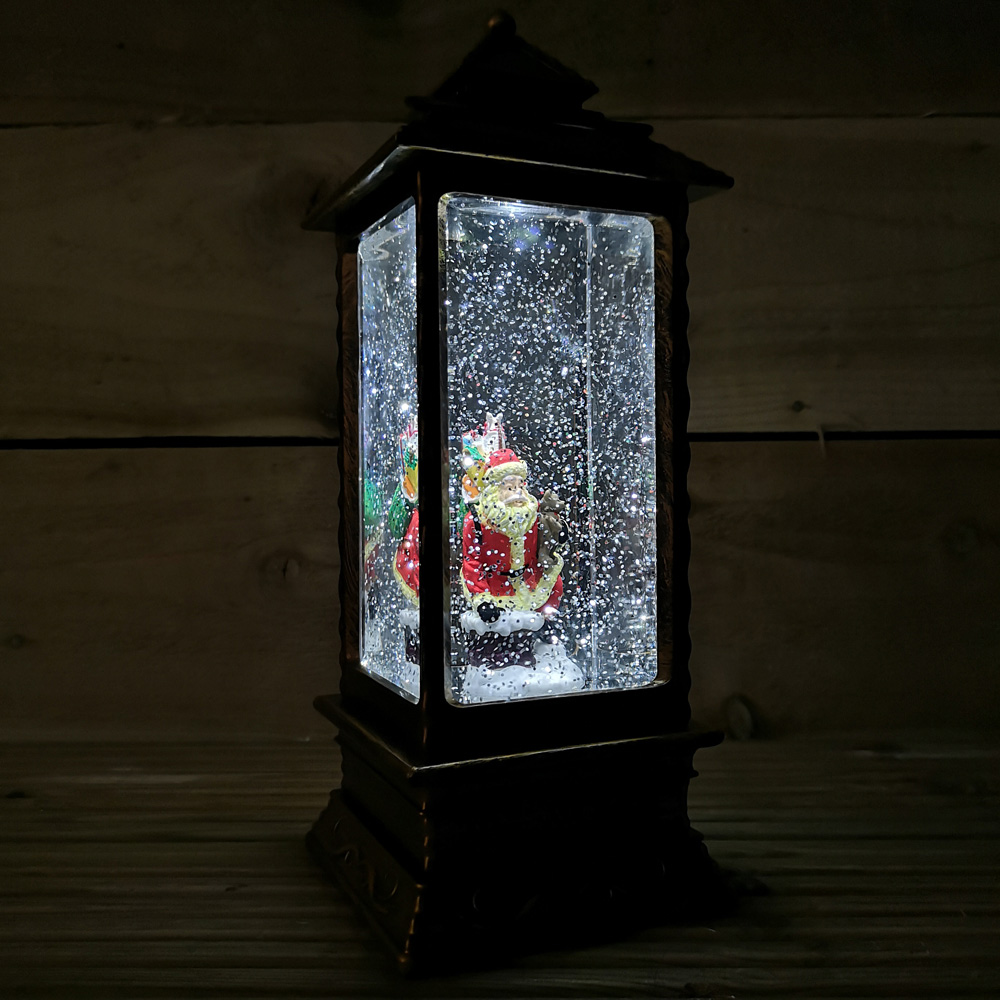 Samuel Alexander Antique Christmas Santa Scene Water Spinner Lantern 27cm Image 5