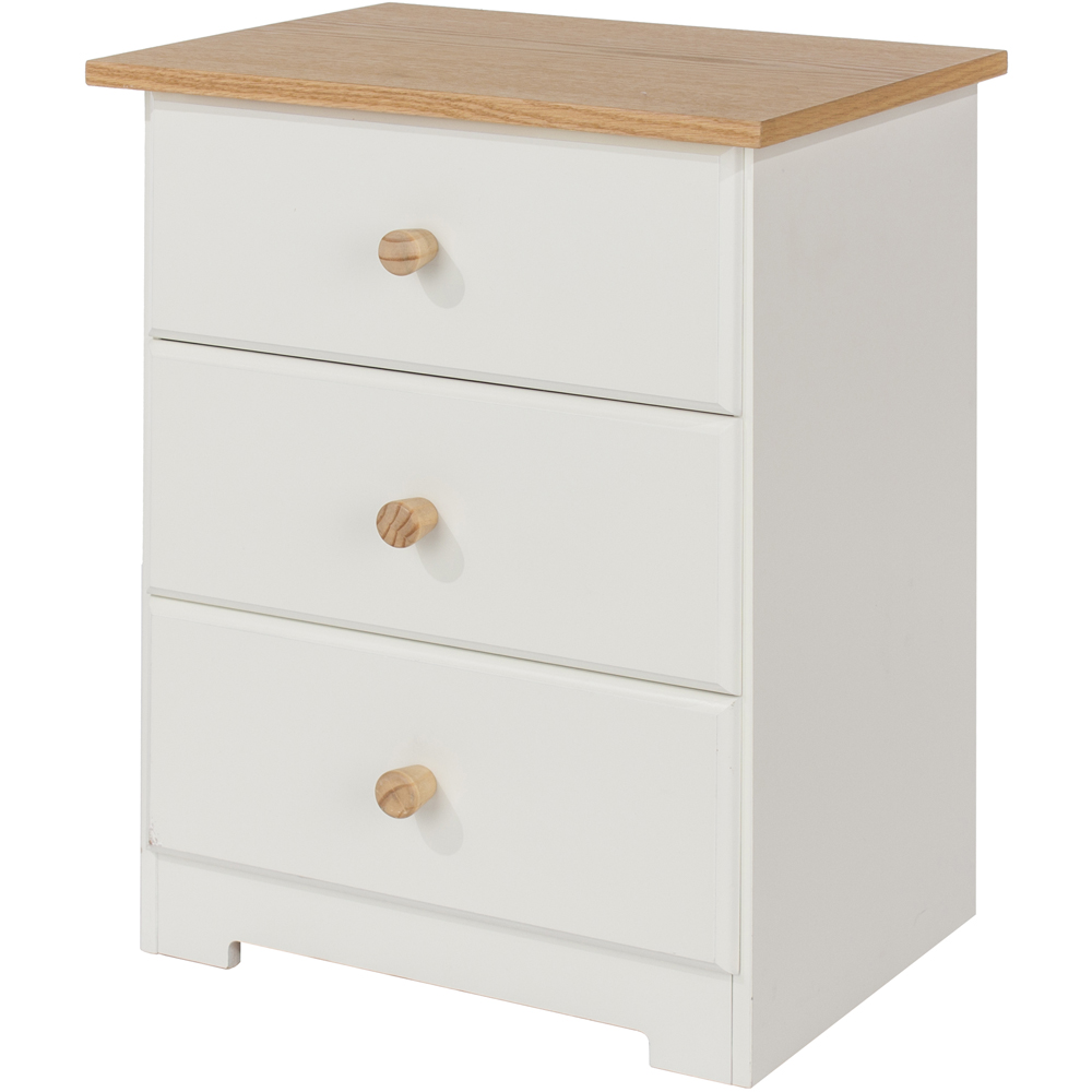 Core Products Colorado 3 Drawer Bedside Cabinet Image 3