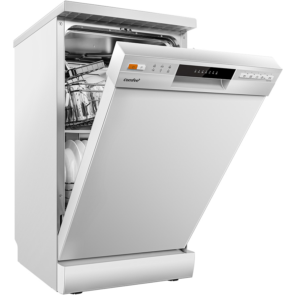 Living and Home Midea White 10 Place Settings and 6 Washing Programs Dishwasher Image 2