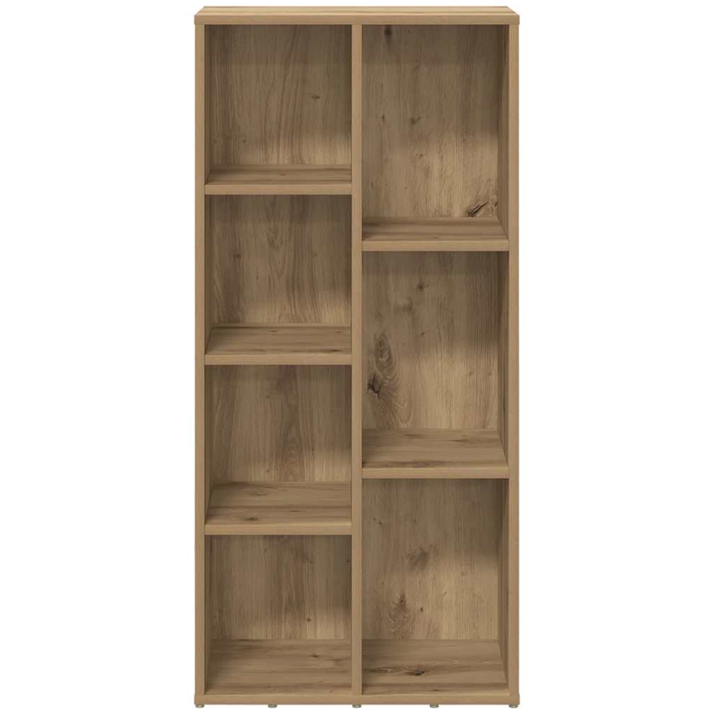 vidaXL 7 Shelf Artisanal Oak Bookcase Image 3