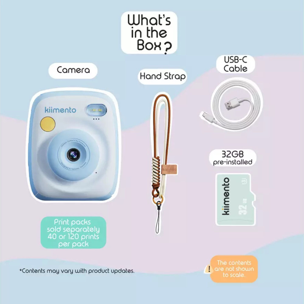 Kiimento Sky Blue Kids Ink-Free Instant Print Digital Camera Image 6