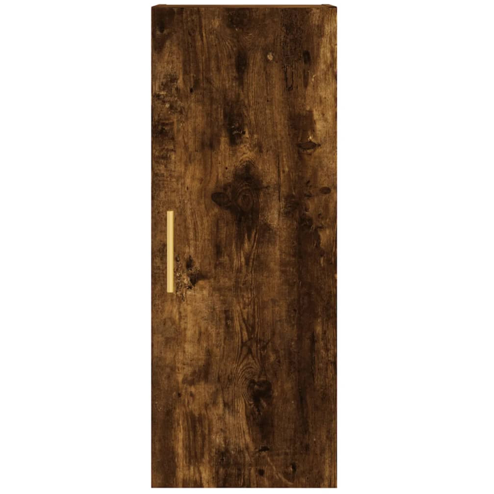 vidaXL Single Door Smoked Oak Wall Mounted Slim Cabinet Image 7
