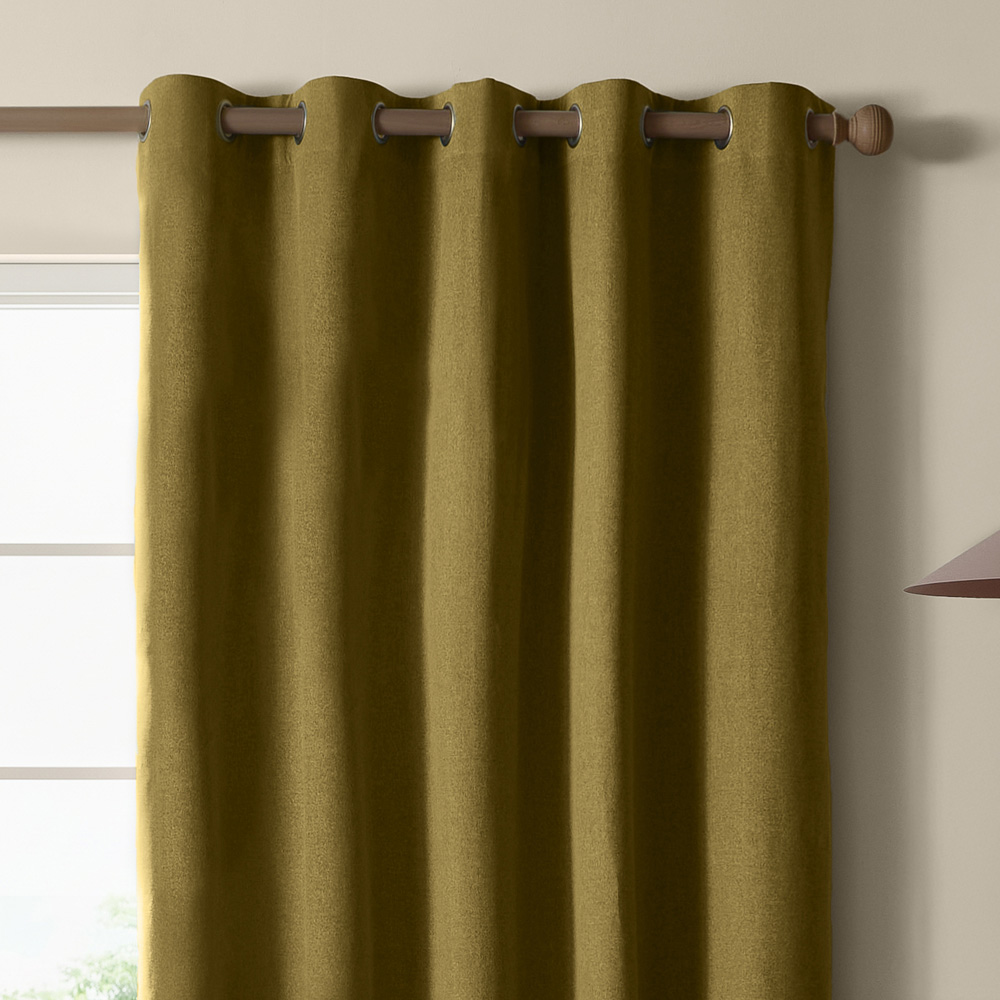 Furn The Ultimate Forest Textured Woven Blackout Eyelet Curtains 117 x 137cm Image 4