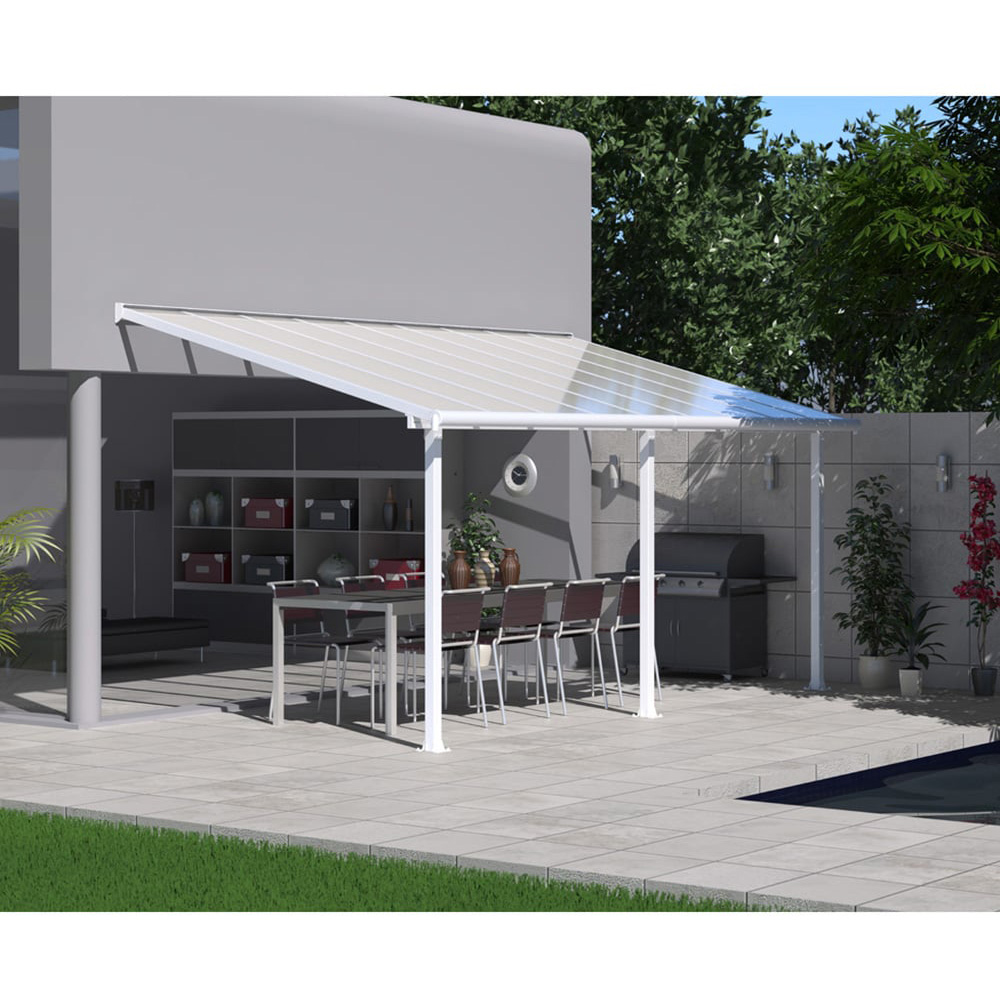 Palram Canopia Olympia White Clear 3 x 5.46m Patio Cover Image 5