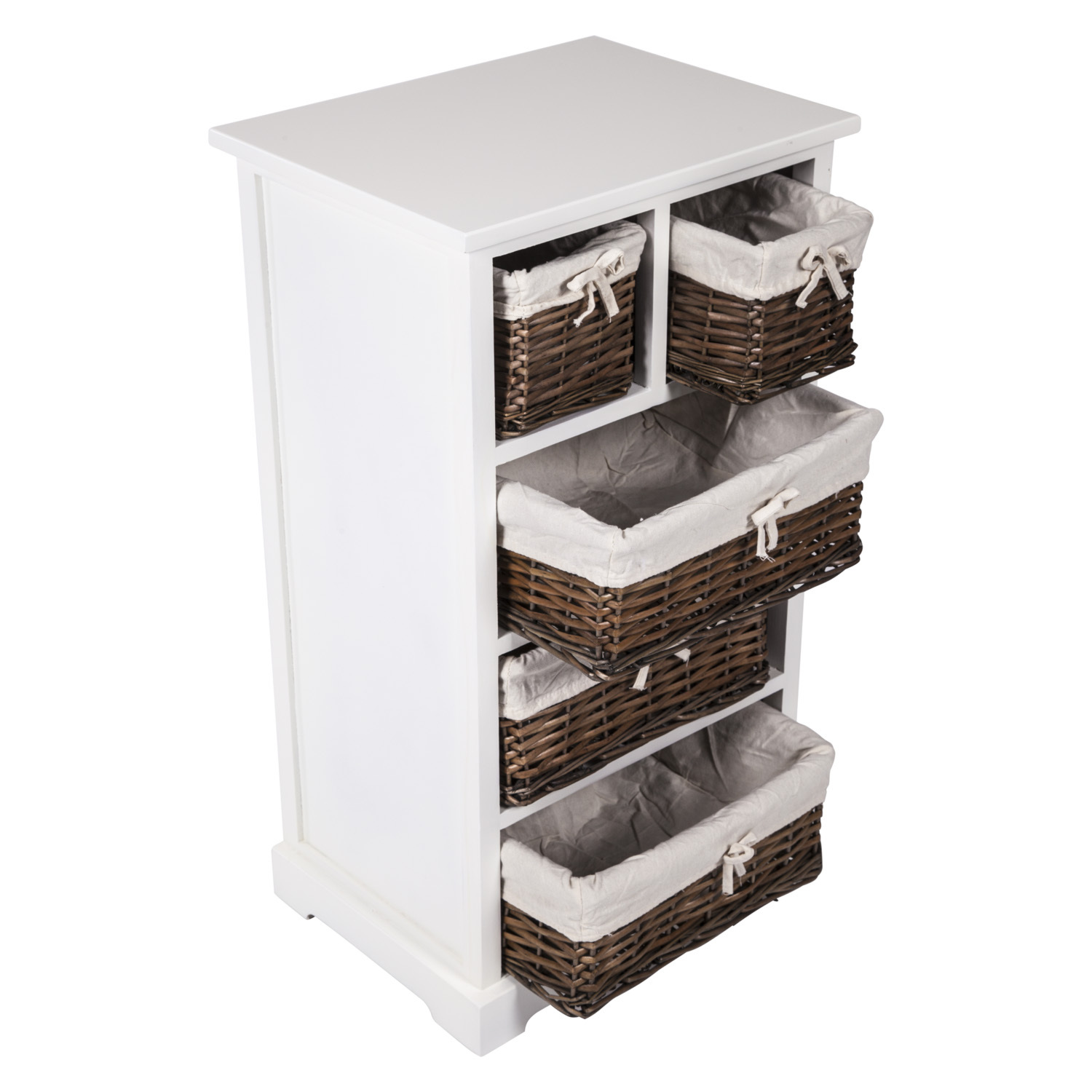 Buttermere Basket Chest - White Image 3