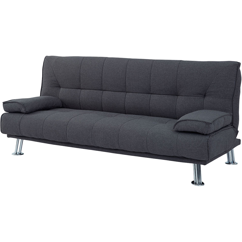Home Detail Montana 2 Seater Charcoal Grey Fabric Sofa Bed Image 2