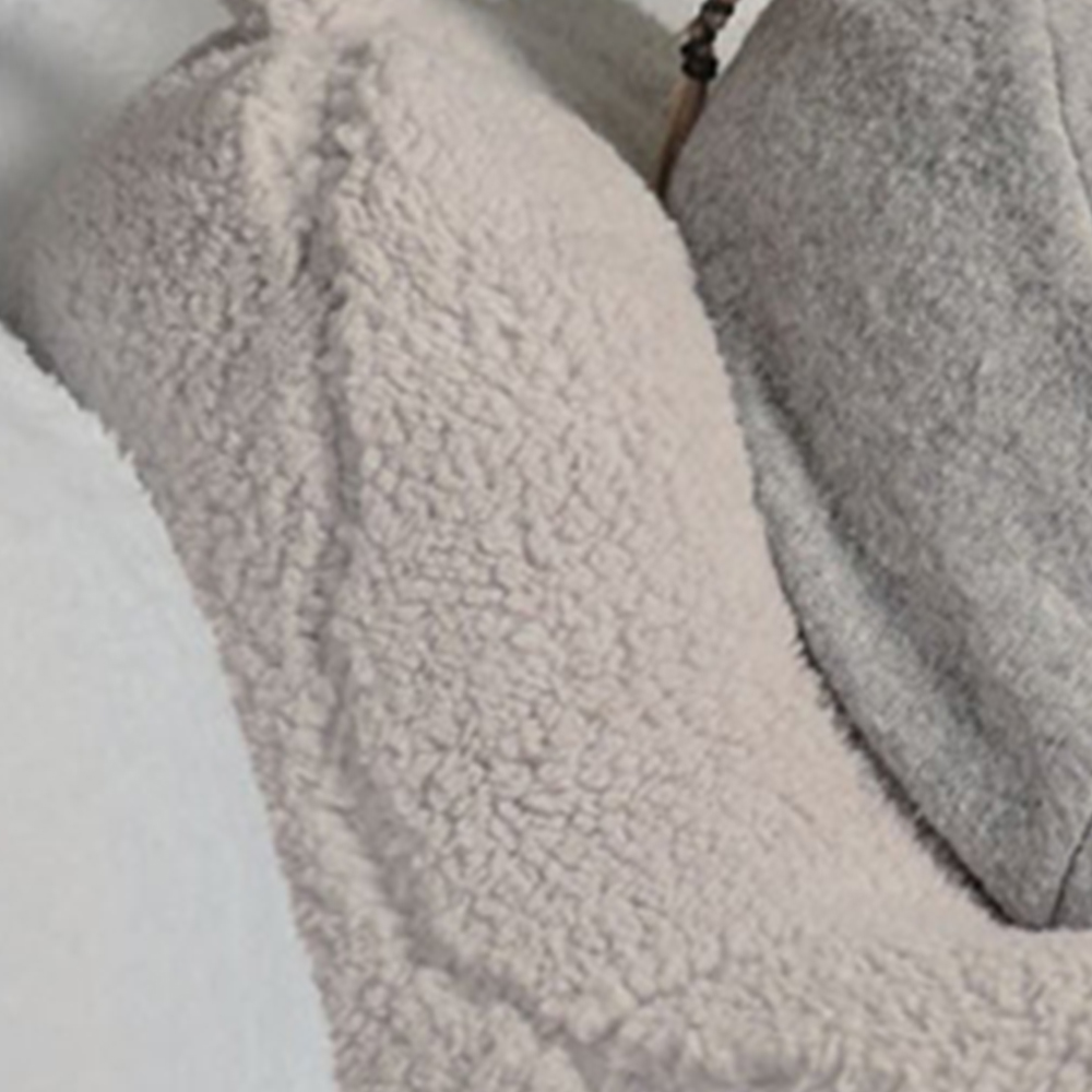 Teddy Fleece Cuddle Chair - Silver Image 6