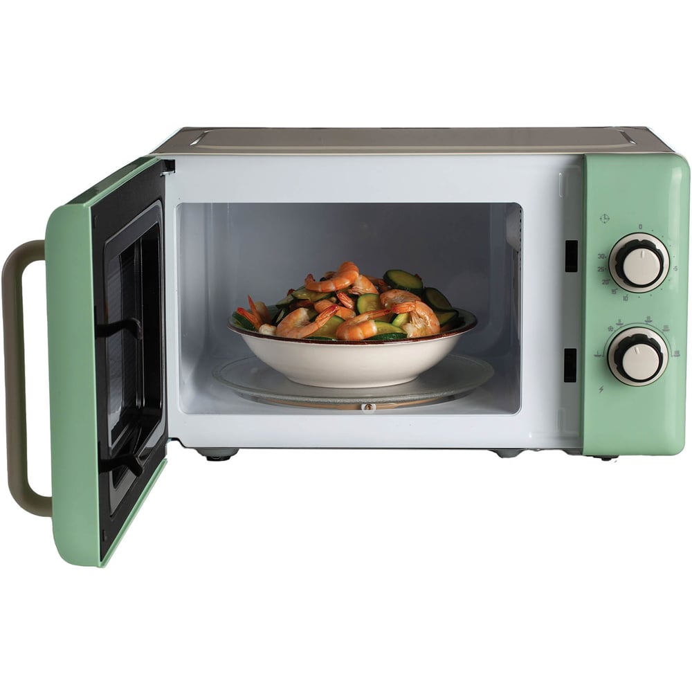 Ariete AR3961 Green 20L Vintage Mechanical Microwave 800W Image 4