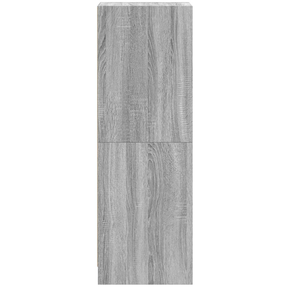 vidaXL 3 Glass Door Grey Sonoma Highboard Image 7