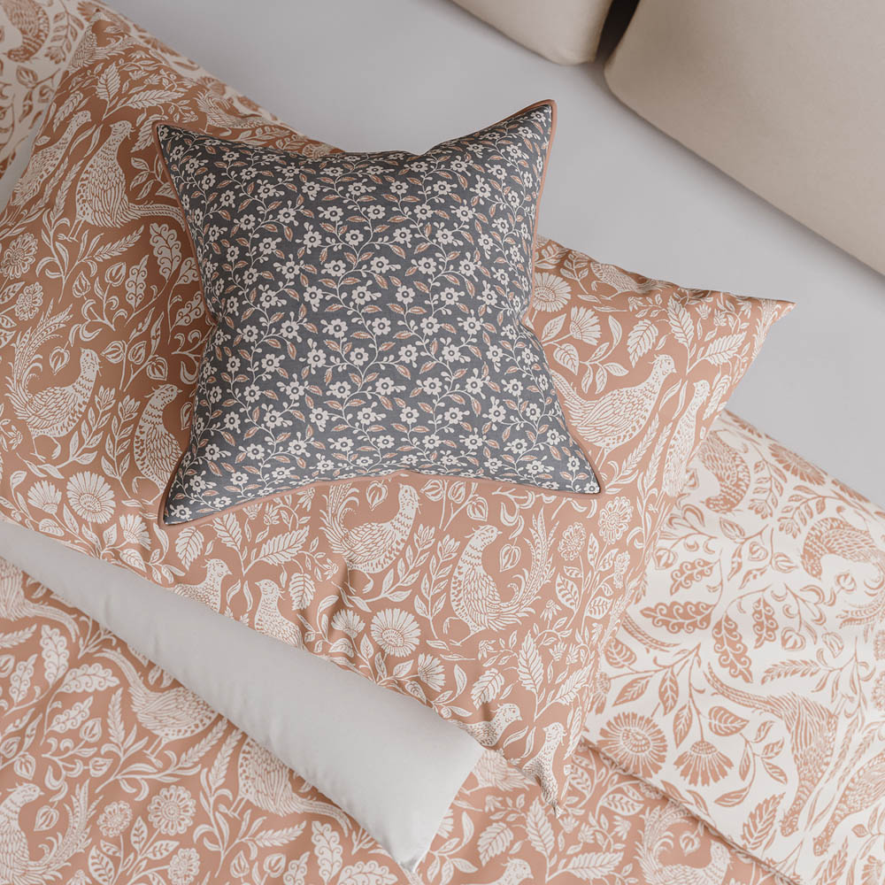 Helena Springfield Super King Size Copper Pheasants Duvet Set Image 4
