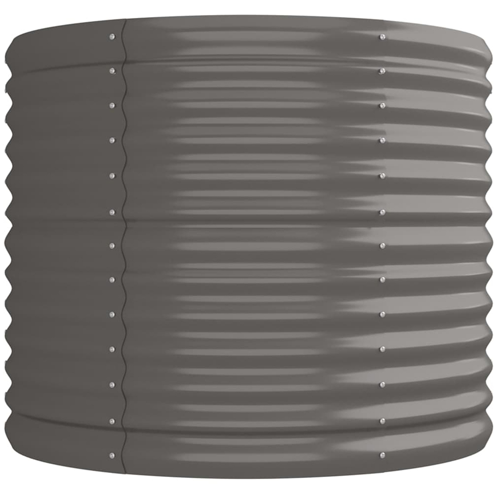 vidaXL Grey Galvanised Steel Raised Garden Bed 68 x 80 x 224cm Image 3