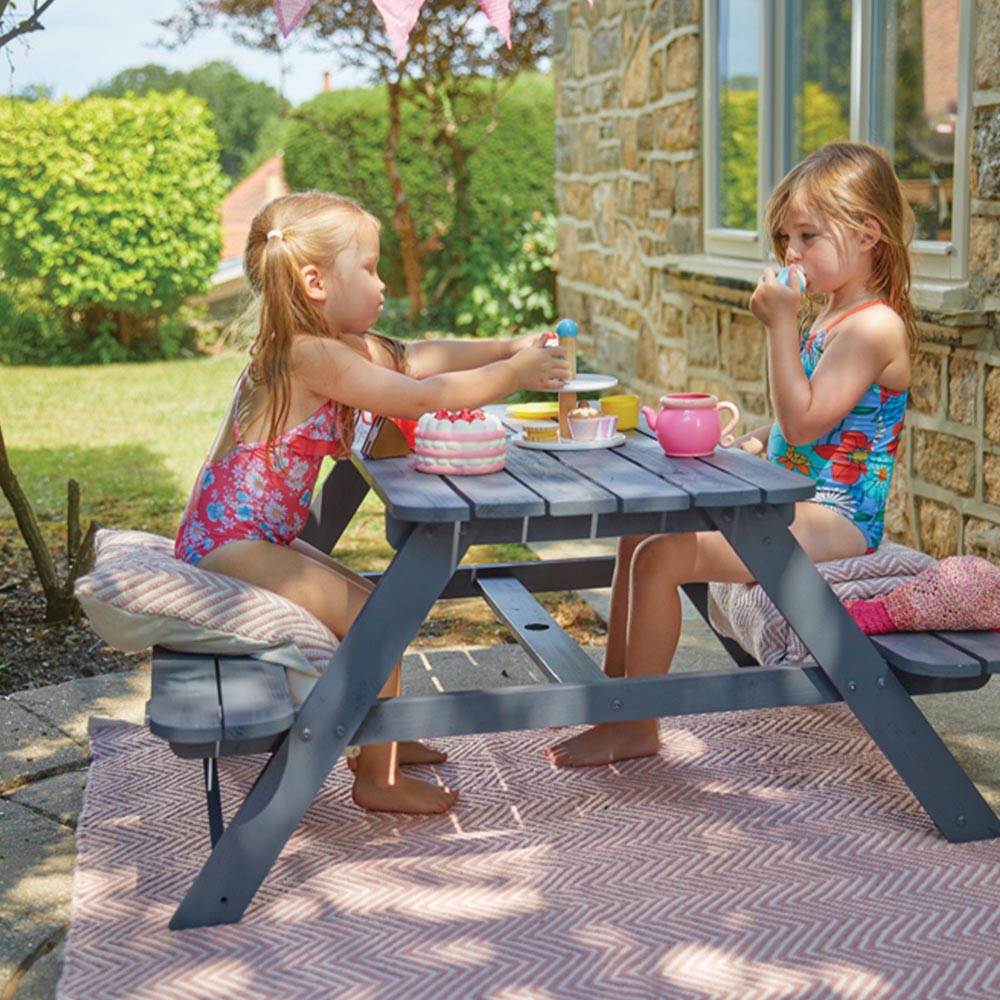 Hug Rug Rose Woven Herringbone Rug 80 x 150cm Image 2