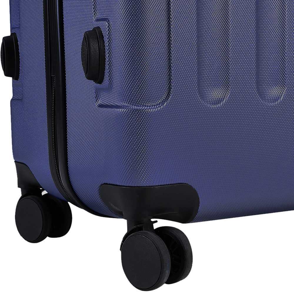 H&O Direct Medium Blue Hardside Suitcase Image 5