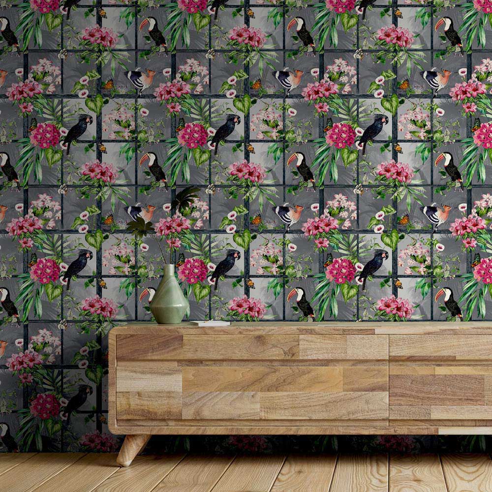 Arthouse Cuban Tropicana Multicolour Wallpaper Image 3